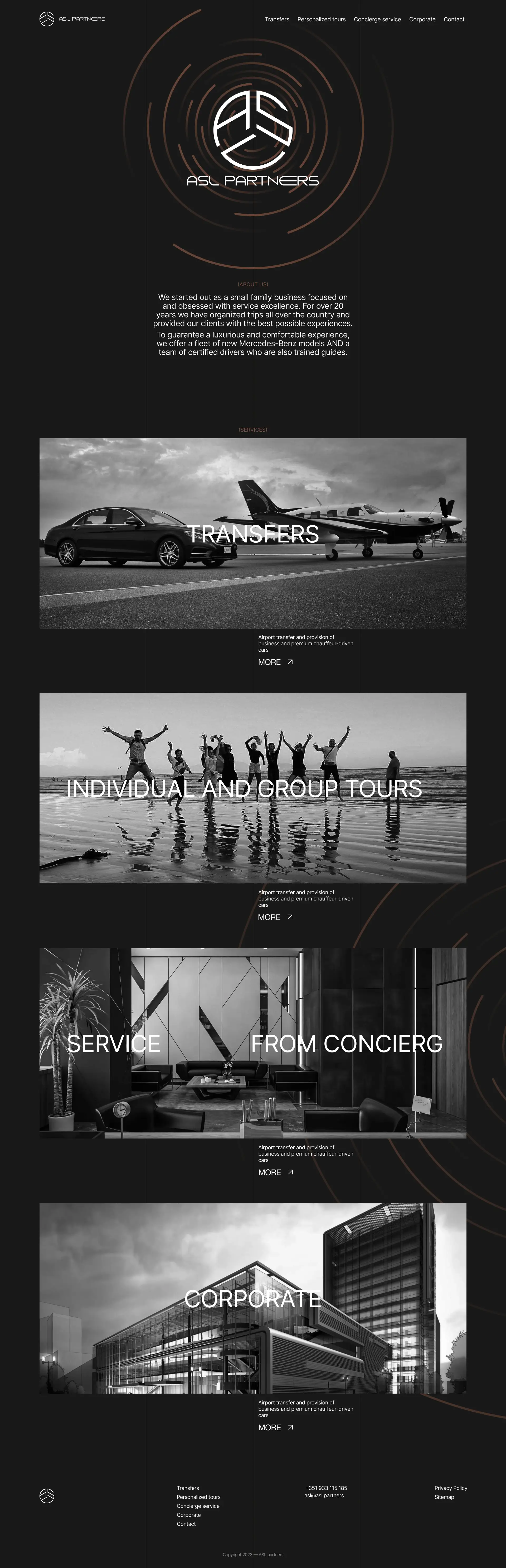 Разработка сайта для ASL Partners в Португалии