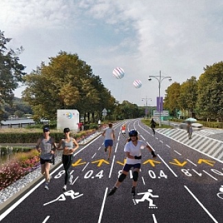 Development of a concept for the improvement of the Luzhnetskaya Embankment in Moscow