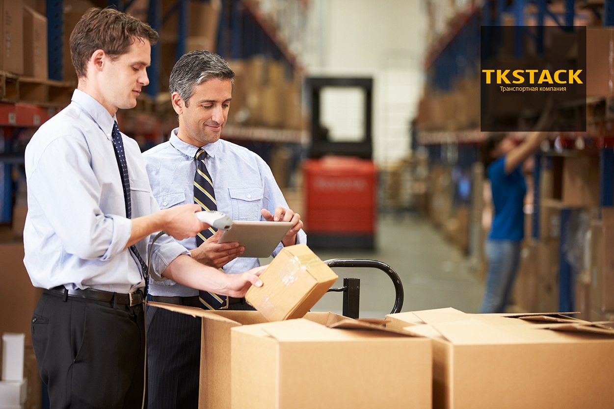 Logo and corporate identity for the transport company TKSTACK