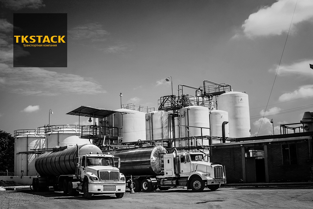 Logo and corporate identity for the transport company TKSTACK